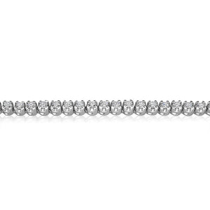 15.21ct round brilliant diamond tennis bracelet, 18ct white gold, G/H colour, I1 clarity
