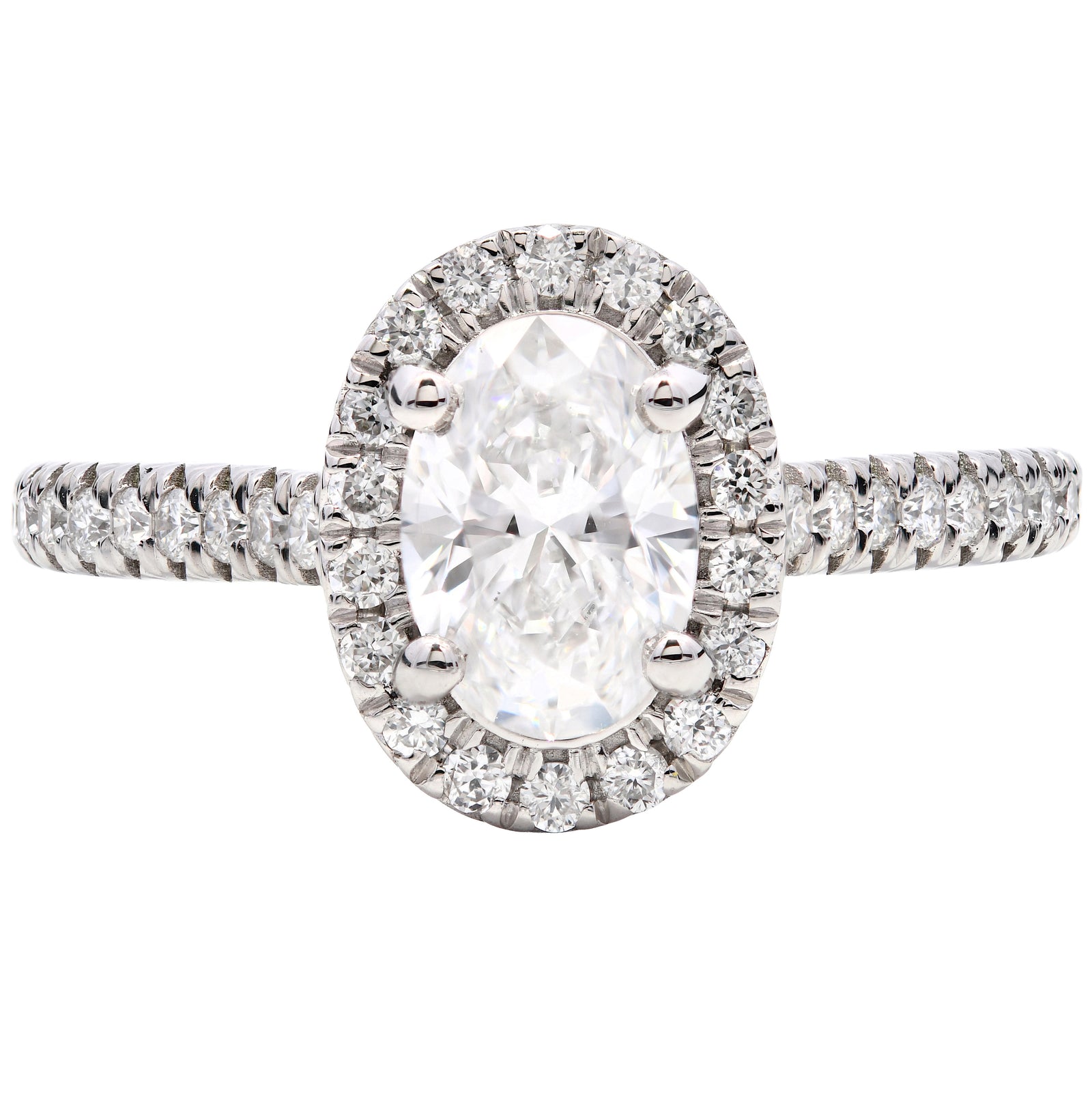 SOLD - 1.01ct natural diamond engagement ring, oval cut, D colour, SI1 clarity, GIA certified. Platinum