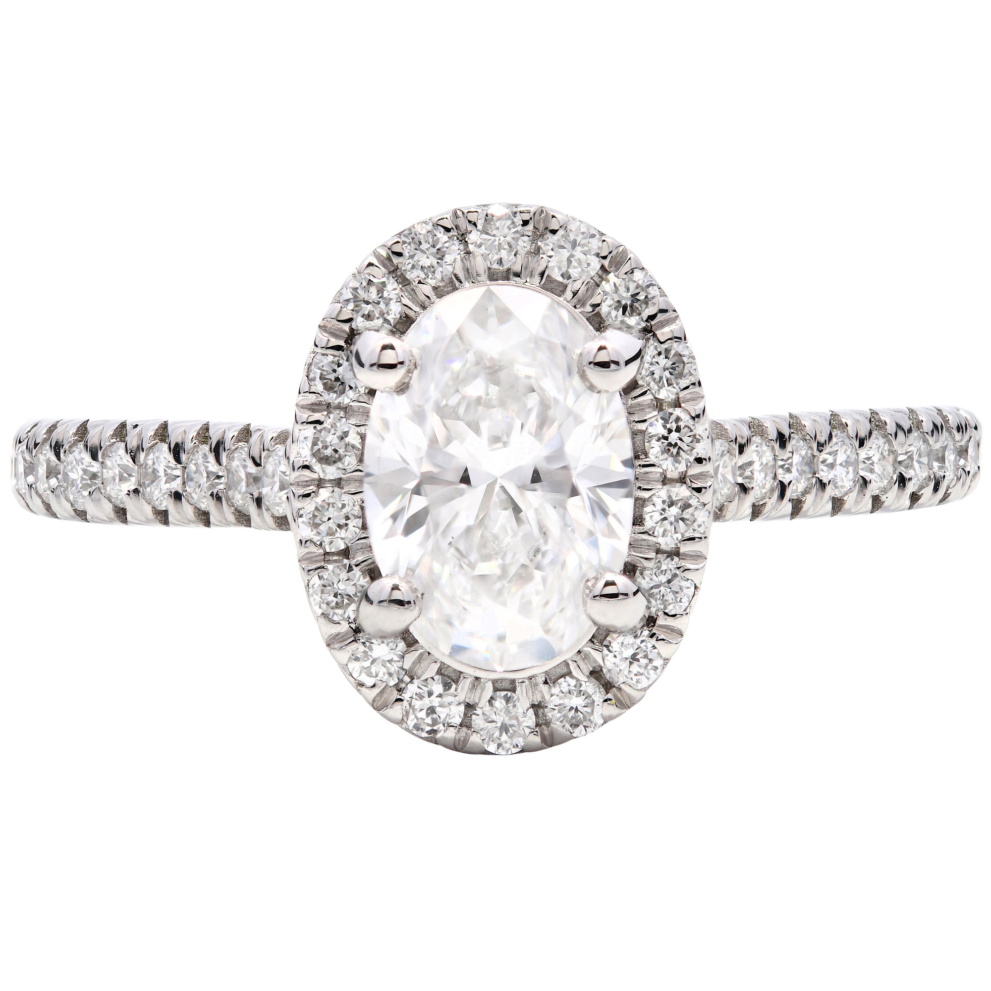 SOLD - 1.01ct natural diamond engagement ring, oval cut, D colour, SI1 clarity, GIA certified. Platinum