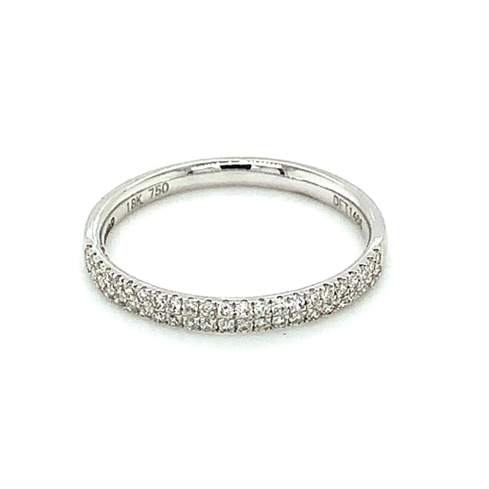 0.23ct round brilliant diamond eternity ring, 18kt white gold, G/H colour, SI clarity