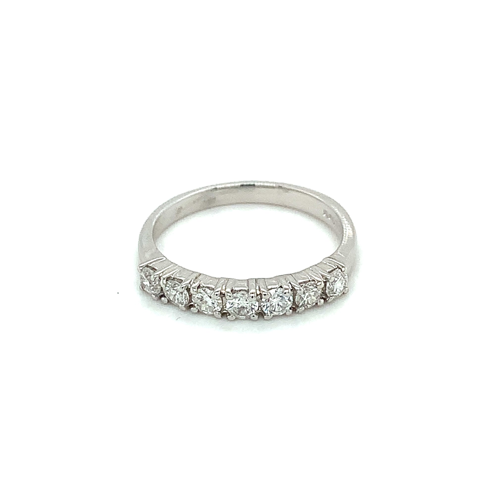 0.50ct round brilliant diamond eternity ring, 18kt white gold, G/H colour, SI clarity